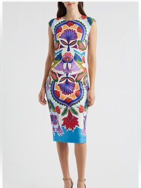 Vince Camuto Women's Boat-Neck Bodycon Sleeveless Dress SZ 6 NWT‎